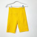 Girlfriend Collective  NWOT Citrine Yellow Compressive High Rise Run Shorts Small Photo 2