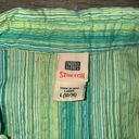 Faded Glory Vintage  Stretch Green Long Sleeve Button Up - Large Photo 2