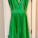 Amazon Classy Green Pleated Formal Tie Dress Photo 2