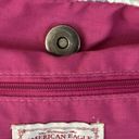 American Eagle  Purse Pink Blue Plaid Fabric Tote Bag Casual Preppy Colorful Y2K Photo 7