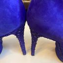 Brian Atwood  PURPLE FONTANNE STILETTO PLATFORM SUEDE PUMPS SIZE 7 Photo 4