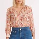 Veronica Beard  Milan floral sheer blouse Photo 0