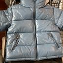 Dolls Kill NEW Glamours Blue Patent Vegan Leather Puffer Photo 1