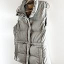 Banana Republic  Down Fill Sleeveless Mock Neck Puffer Vest Jacket Gray Small Photo 7