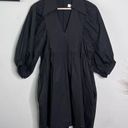 Hunter Bell  Dress Noah Cotton Poplin Collared Little Black Mini Dress Size S Photo 9