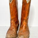 Dingo VTG  Brown Leather Cowboy Western Boots Size 11 Women’s Cowgirl Tan Photo 3