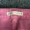 ZARA  Women Pink/Raspberry Denim Jeans Photo 2