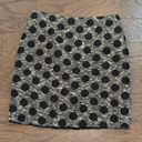 J. McLaughlin  Black Off White Polka Dot Boucle Tweed Elm Pencil Skirt Size 12 Photo 1