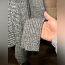 J.Crew  Marled Gray Rib Knit Open Sweater Cardigan Chunky Rib Knit Women’s Small Photo 5