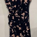 A pea in the pod Taylor for  navy and pink maternity side tie dress. Size M. Photo 9