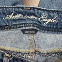 American Eagle Dark Wash Super Stretch Artist Cropped Denim Jeans Size 14 Short Photo 4