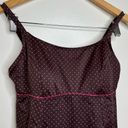 L.L.Bean  Swim Dress Woman’s Size 12 UPF 50+ Brown w/ Pink Microdots Summer Pool Photo 1