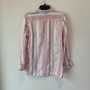 J.Jill  Love Linen Striped Button Down Size Small Photo 3