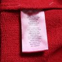 T Tahari  Crewneck Split Hem Pullover Sweater Red Long Sleeves Size M Photo 7