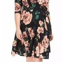 Unique Vintage 🆕  Kelsie Wrap Dress Black Floral at Deadly Female Size Small Photo 0