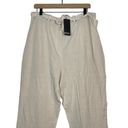 Nasty Gal NEW  Tie to Behave Linen Pants Plus Size 16 Beige Cream Light Summer Photo 3