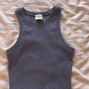 Tilly's Tilly’s Blue Cropped Tank Top Photo 0