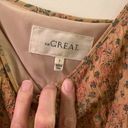 The Great EUC  peach embroidered silk peasant top Photo 6