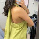 Revolve Satin Green Dress Photo 1