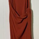 Majorelle  Dress Women's XS Spaghetti Straps Flattering Rust Red Knot Front Dress Photo 2