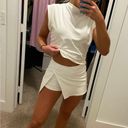 Blue Blush Matte Blaque White Skort Photo 11