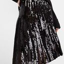 EXPRESS New  High Waisted Sequin Pleated Midi Skirt size XS Photo 0