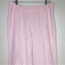 Jones Wear  Linen Blend Women’s Size 16 Baby Pink Crop Pants Photo 1