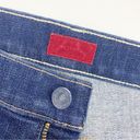 MOTHER Denim  Insider Crop Step Fray High Rise Jeans: Speed Racer Red Stripe Photo 13