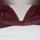 Forever 21 Size large wine red purple bralette Photo 3