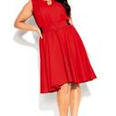 City Chic  Lipstick Red Vintage Veroni Dress Sz.XXL(24) NWT Photo 1