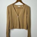 Vince  Cashmere Raglan Sleeve Tan Cardigan Sweater Button Front Womens Size L Photo 4