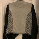 Anthropologie Anthropology Black and white pattern Sweater Wrap Photo 1