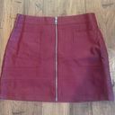 ZARA Red Mini Skirt Photo 0