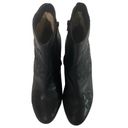 Michael Kors VTG  Leather Embossed Floral Side Zip Boots Ankle Booties, Black 10 Photo 5