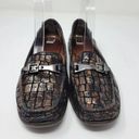 Donald Pliner Donald J Pliner Vutra Horsebit Loafers Snake Skin Pattern Buckle Shoe Size 7.5 M Photo 3