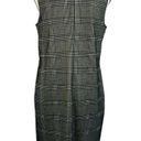 Apt. 9  Medium Sheath Dress Plaid Sleeveless Mock Neck Rear Zip Stretch Multi New Photo 4
