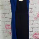 Loft  sleeveless blue black color block business professional office work dress s Photo 2