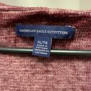 American Eagle Outfitters Purple Hooded Cardigan Sweater Photo 3