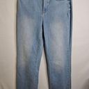 NYDJ  Relaxed Straight Jeans Size 8 Mid Rise North Star Light Wash Blue Lift Tuck Photo 2