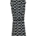 Jones New York  Women's Sleeveless  Dress Black & White Geometric Size S Photo 1