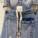 Hidden Women's Cut Off Distressed Denim Overalls Skirt Sz M Blue Size M Photo 2