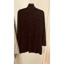 Tahari  CHARCOAL GRAY ZIP UP SWEATER FRINGE TRIM WOMENS SZ XL Photo 6