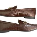 Alfani  Step N Flex Brown Crocodile Slip On Gayyle Horsebit Loafers Size 7 Photo 7