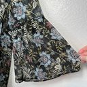 American Eagle Outfitters Sheer Chiffon Floral Kimono Black L/XL Boho Photo 5