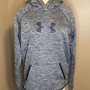 Under Armour  Gray with Purple Logo Womens Size Small Hoodie Sweatshirt Photo 0