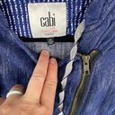 CAbi  Adventure Anorak Long Hooded Full Zip Blue Denim Jacket Size Small 5100 Photo 2