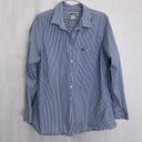 Ariat  blue and white stripe button up shirt size 2X Photo 0