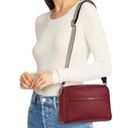 Furla  Avril BAPWAVR Burgundy Wine Pebbled Leather Guitar Strap Crossbody Bag Photo 1