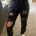 Pretty Little Thing Black Distressed Jeans Photo 0