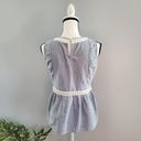 Doe & Rae  Sleeveless Blue Jean Striped Top L Photo 1